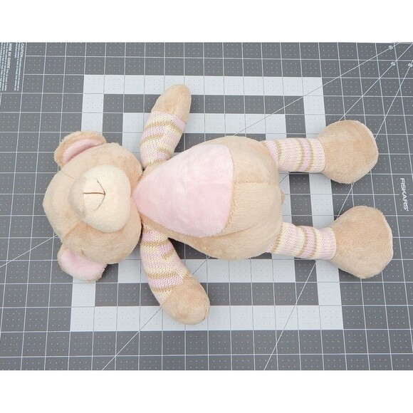 Maison Chic Teddy Bear Plush Stuffed Animal Knitted Arms Legs 14 Inch - Picture 10 of 12